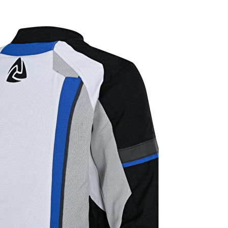 Nukrowear Road Mavi Beyaz Yazlık Fileli Motosiklet Montu