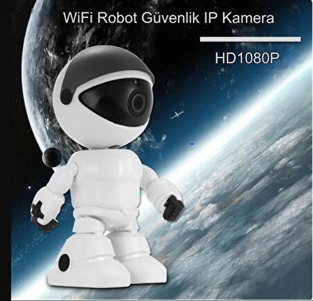 QASUL Robot Görünümlü Uyumlu Bebek Evcil Hayvan/Hırsız/Bakıcı Gözetleme Kamerası Gece Görüşü