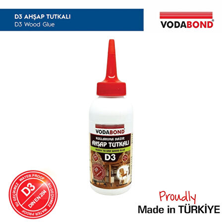 Vodabond | D-3 Ahşap Tutkalı, 150 gram, Şeffaf