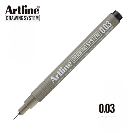 Artline | Drawing System 2303 Teknik Çizim Kalemi, 0.03 mm, Siyah, Teknik ve Hassas Çizimler İçin