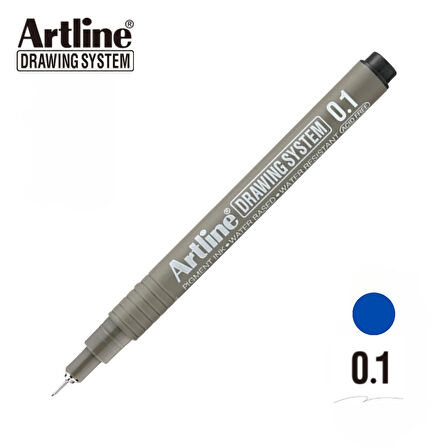 Artline | Drawing System 231 Teknik Çizim Kalemi, 0.1 mm, Mavi, Teknik ve Hassas Çizimler İçin