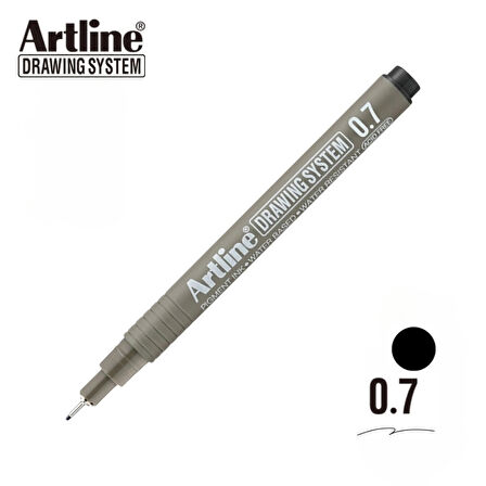 Artline | Drawing System 237 Teknik Çizim Kalemi, 0.7 mm, Siyah, Teknik ve Hassas Çizimler İçin