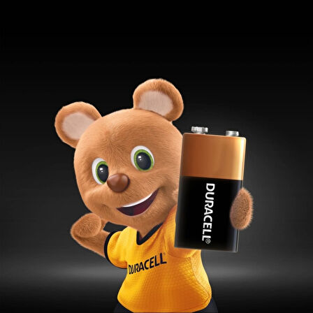 Duracell | 9V Alkalin Pil, Tekli Paket, Uzun Ömürlü Güç, Duman Dedektörleri ve Telsizler İçin İdeal