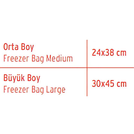 Koroplast | Büyük Boy Buzdolabı Poşeti 30x45 cm, 20'li Paket, 4 Al 3 Öde Kampanyası, Gıda Saklama Poşeti