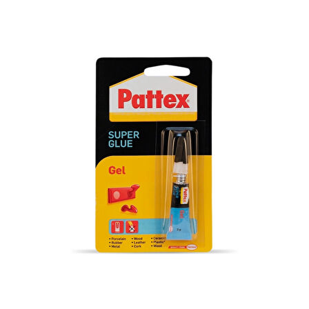 Pattex | Süper Japon Yapıştırıcı, 10 gr, Hızlı Kuruma, Porselen, Deri, Metal, Seramik, Kauçuk İçin