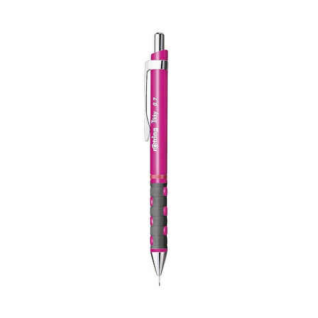 Rotring | Tikky Versatil Kalem Okul Seti, 0.7 mm Uç, Neon Pembe, Silgi ve 12'li Uç Hediyeli