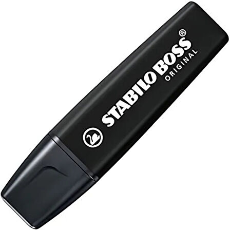 Stabilo | BOSS Original NatureCOLORS Fosforlu Kalem, Siyah, 2-5 mm Uç, Su Bazlı Mürekkep