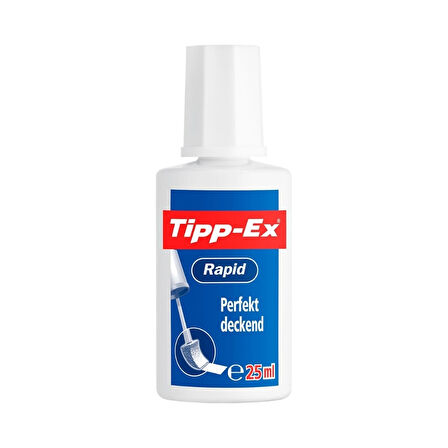 Tipp-Ex | Rapid Sıvı Silici, 20 ml, Hızlı Kuruyan Beyaz Mürekkep