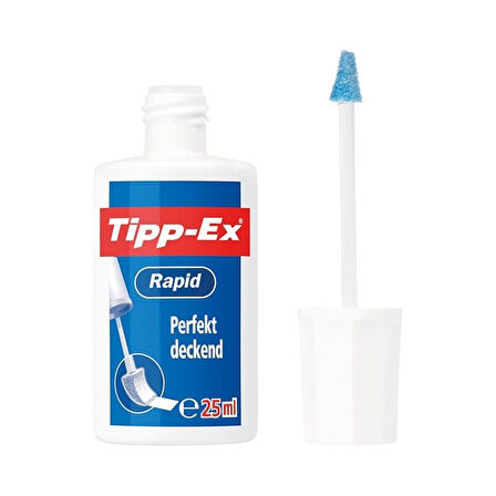 Tipp-Ex | Rapid Sıvı Silici, 20 ml, Hızlı Kuruyan Beyaz Mürekkep