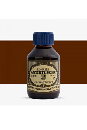 Rohrer & Klingner Antik Mürekkep 28-Modern sanatçılar için profesyonel 100ml 640-umbra