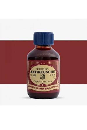 Rohrer & Klingner Antik Mürekkep 28-Modern sanatçılar için profesyonel 100ml 650-caput-mortuum