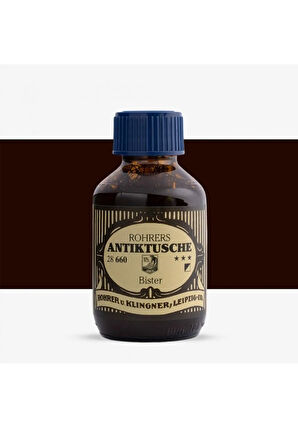Rohrer & Klingner Antik Mürekkep 28-Modern sanatçılar için profesyonel 100ml 660-bister