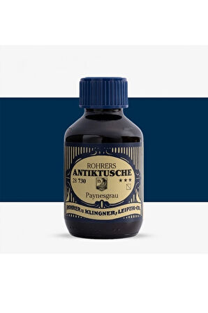Antik Mürekkep 28-Modern sanatçılar için profesyonel 100ml 730-paynesgrau