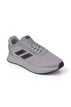 Erkek Buz Siyah Bağcıklı Nefes Alan Esnek Hafif Günlük Sneaker Spor Ayakkabı