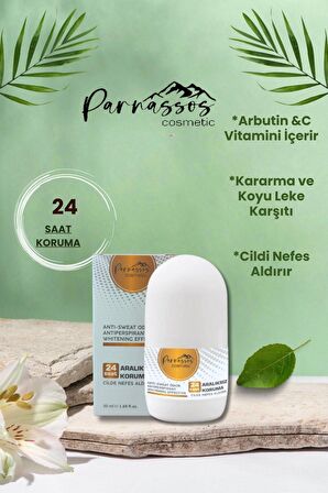 Parnassos Cosmetic Vegan Unisex Roll-on 50 ML ( İkili Set ) C Vitamini ve Beyazlatıcı Etki