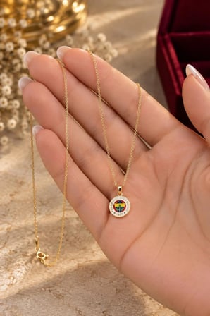Muhtelif Altın Kolye 14 Ayar Altın Kadın 2.47 Gram
