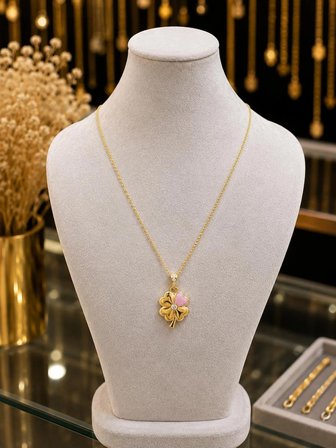 GOLD PEMBE YONCA ALTIN KOLYE