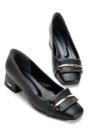 Suins Premium Rona Model Kadın Orta Topuklu Ayakkabı