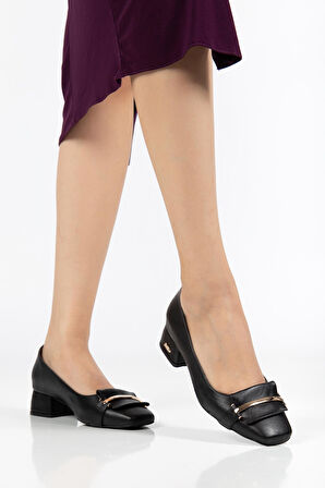 Suins Premium Rona Model Kadın Orta Topuklu Ayakkabı