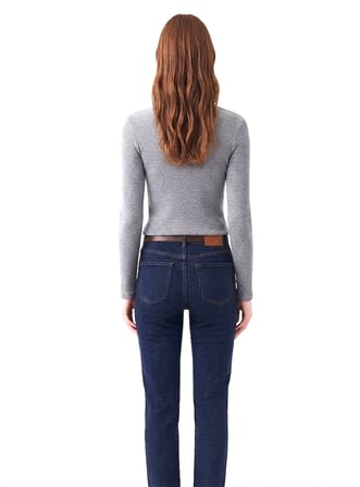 Kadın, Ön Patlı & Çıtçıtlı Fitted/Vücuda Oturan Fitilli Kaşkorse Kumaş ,Esnek Örme Bluz