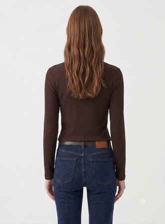 Kadın, Ön Patlı & Çıtçıtlı Fitted/Vücuda Oturan Fitilli Kaşkorse Kumaş ,Esnek Örme Bluz