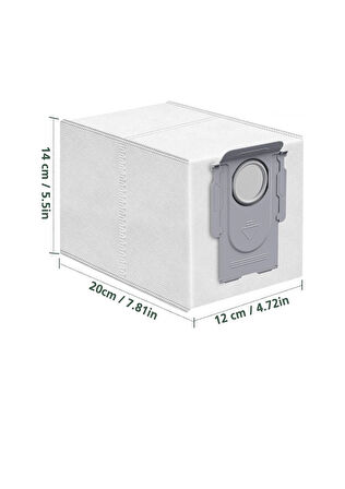 Roborock QRevo C Robot Süpürge Uyumlu 1 ADET TOZ TORBASI Yedek Parça Seti