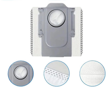 Roborock QRevo C Robot Süpürge Uyumlu 1 ADET TOZ TORBASI Yedek Parça Seti