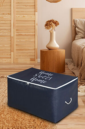 Orta Boy Home Sweet Home Lacivert Renk Hurç 52x28x31