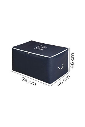 Mega Boy Home Sweet Home Lacivert Renk Hurç 74x46x46