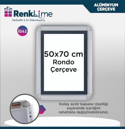 Opti Çerçeve Alüminyum 50x70 cm Rondo