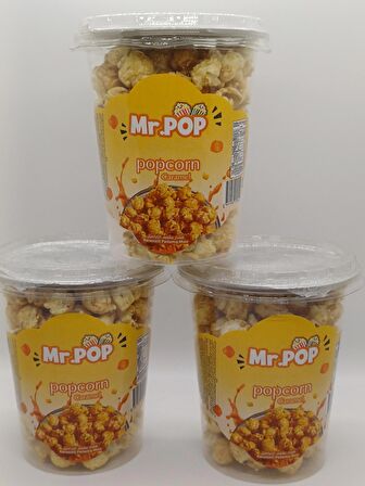 Karamelli Patlamış Mısır / PopCorn 50 gr. Özel Kutuda 3'lü Paket