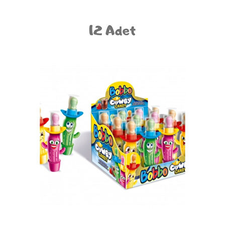 Bobbo Cowby Kaktus Candy (32 Gr) 12 Adet