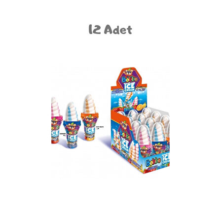 Bobbo Ice Cream Lollipop (27 Gr) 12 Adet