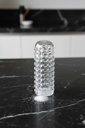 Liora Akrilik Tuzluk & Biberlik – Şeffaf Kabarcıklı Tasarım 10 cm