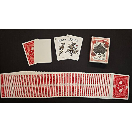 Bicycle Rose Elites - Old Masters (Red) Marked Deck işaretli Oyun Kağıdı iskambil Kartları Destesi