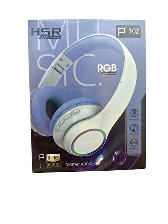 ROSE TEKNOLOJİ BT 5.3 RGB LEDLİ TF KART AUX DESTEKLİ KULAKÜSTĞ BLUETOOTH KULAKLIK