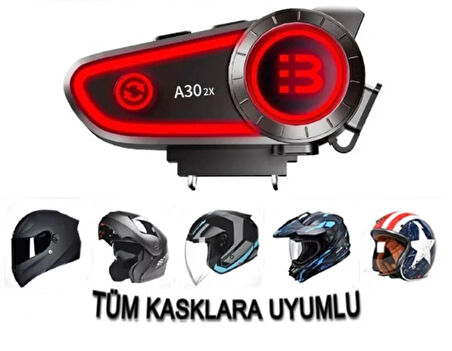 ROSE TEKNOLOJİ A30-2X RGB LEDLİ SU GEÇİRMEZ BT 5.3 ÇİFT BAĞLANTI DESTEKLİ İNTERCOM