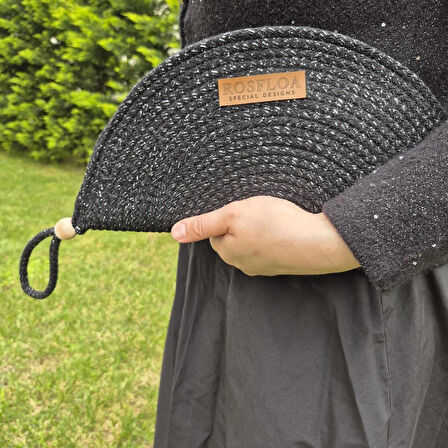 SİMLİ KORDON İP CLUTCH MAKYAJ EL ÇANTASI
