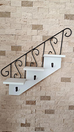 Dekoratif, Merdiven Modelli, Çiçek, Anahtarlık Askılık 