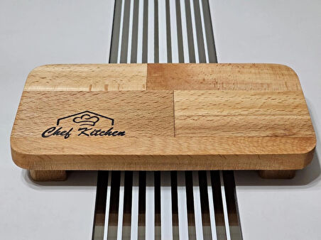 22x11 Cm Dikdörtgen Ahşap Yağdanlık Altlığı, Baharat, Sunum Standı, Çok Amaçlı Mutfak Tabağı