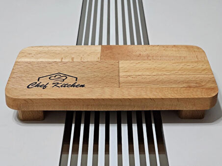 22x11 Cm Dikdörtgen Ahşap Yağdanlık Altlığı, Baharat, Sunum Standı, Çok Amaçlı Mutfak Tabağı