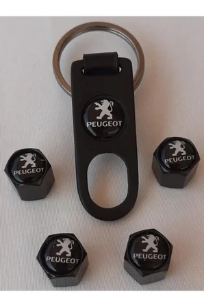 Peugeot Metal Sibop Kapağı Anahtarlık Seti