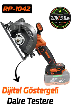 RİDEPRO RP-1042 DİJİTAL GÖSTERGELİ ŞARJLI DAİRE TESTERE SOLO ÜRÜN