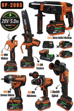 RİDEPRO 4’LÜ SET 800 NM’Lİ + 2’Lİ SET TESTERE VE MAKAS