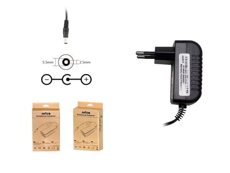 25V 0.6A, 600mA 15W 5.5*2.5mm Switch-Mode (SMPS) Uyumlu Süpürge Adaptörü RPA-AC017