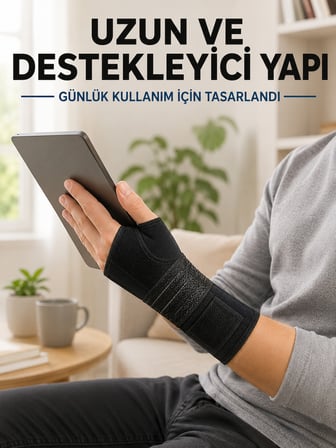 Avuç İçi Metal Destekli El Bilekliği Ayarlanabilir Cırtlı Bilek Desteği