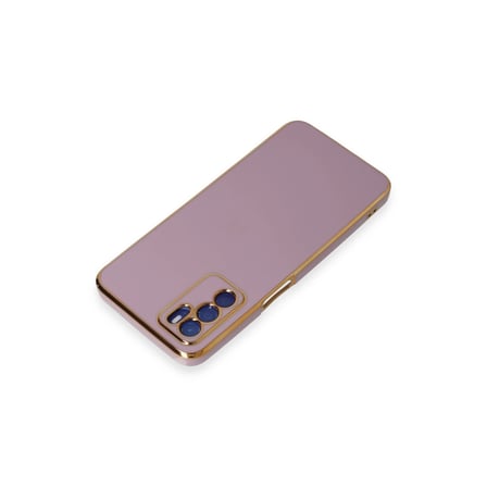 Oppo A16 Kılıf Volet Silikon - Mor