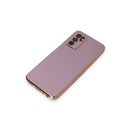 Oppo A16 Kılıf Volet Silikon - Mor