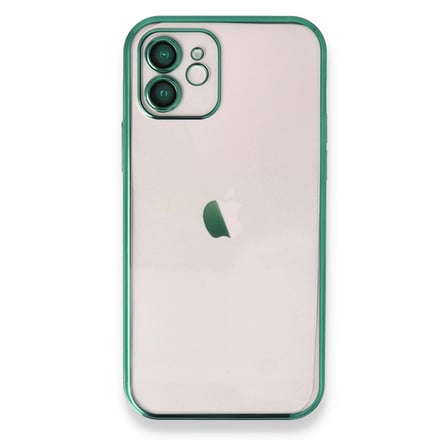 İphone 11 Kılıf Lensli Silikon - Yeşil