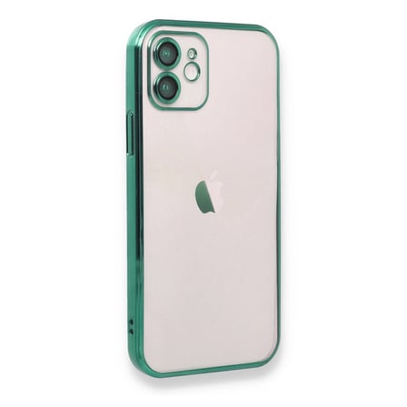 İphone 11 Kılıf Lensli Silikon - Yeşil